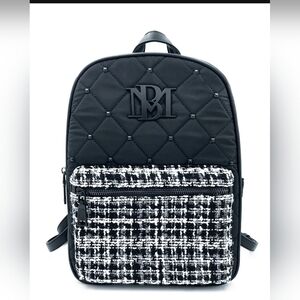Bagdley Mischka quilted backpack with studs